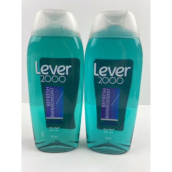 2 X Lever 2000 Pure Rain Body Wash Refresh Discontinued HTF 532ml - Picture 1 of 2